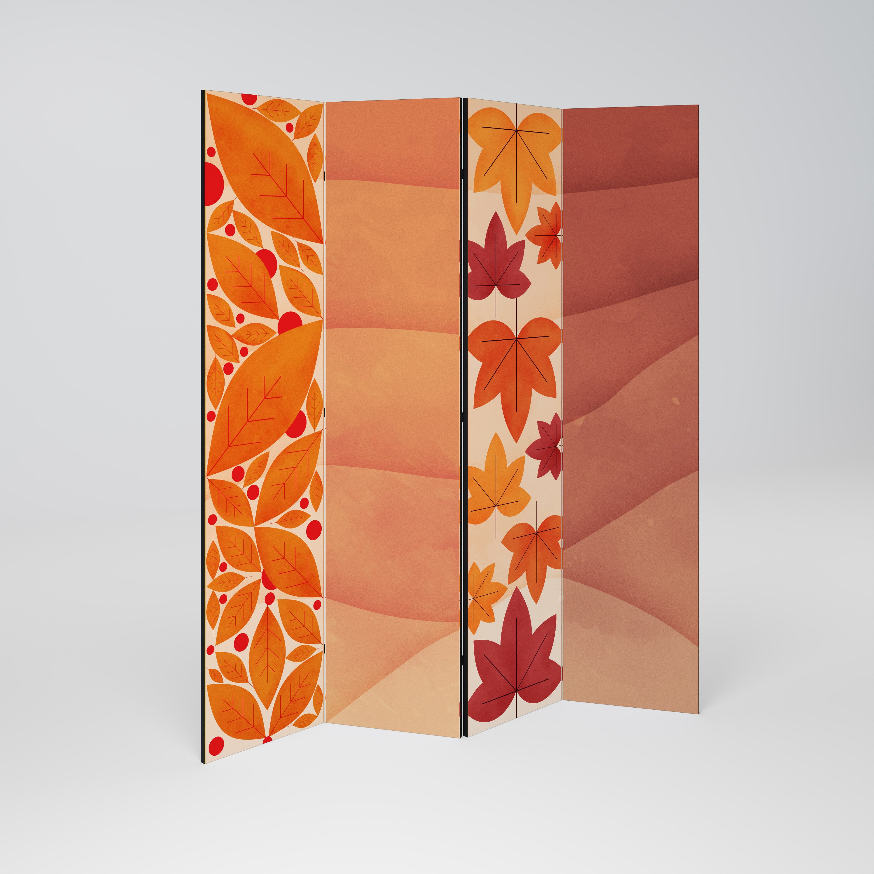 VIBRANT FALL FOLIAGE Rumsavdelare 4 paneler