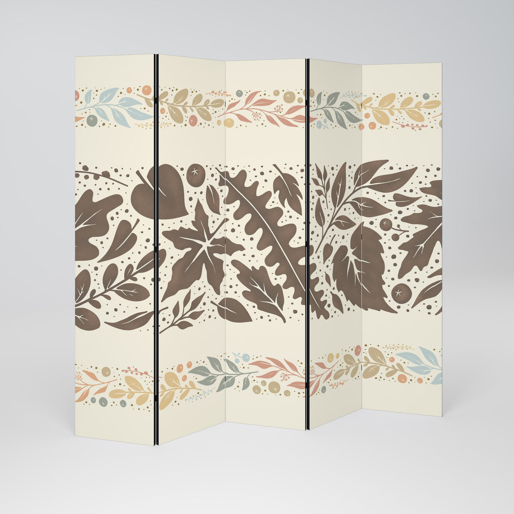 FOLIAGE ROWS Dekorativ rumsavdelare – 5 paneler