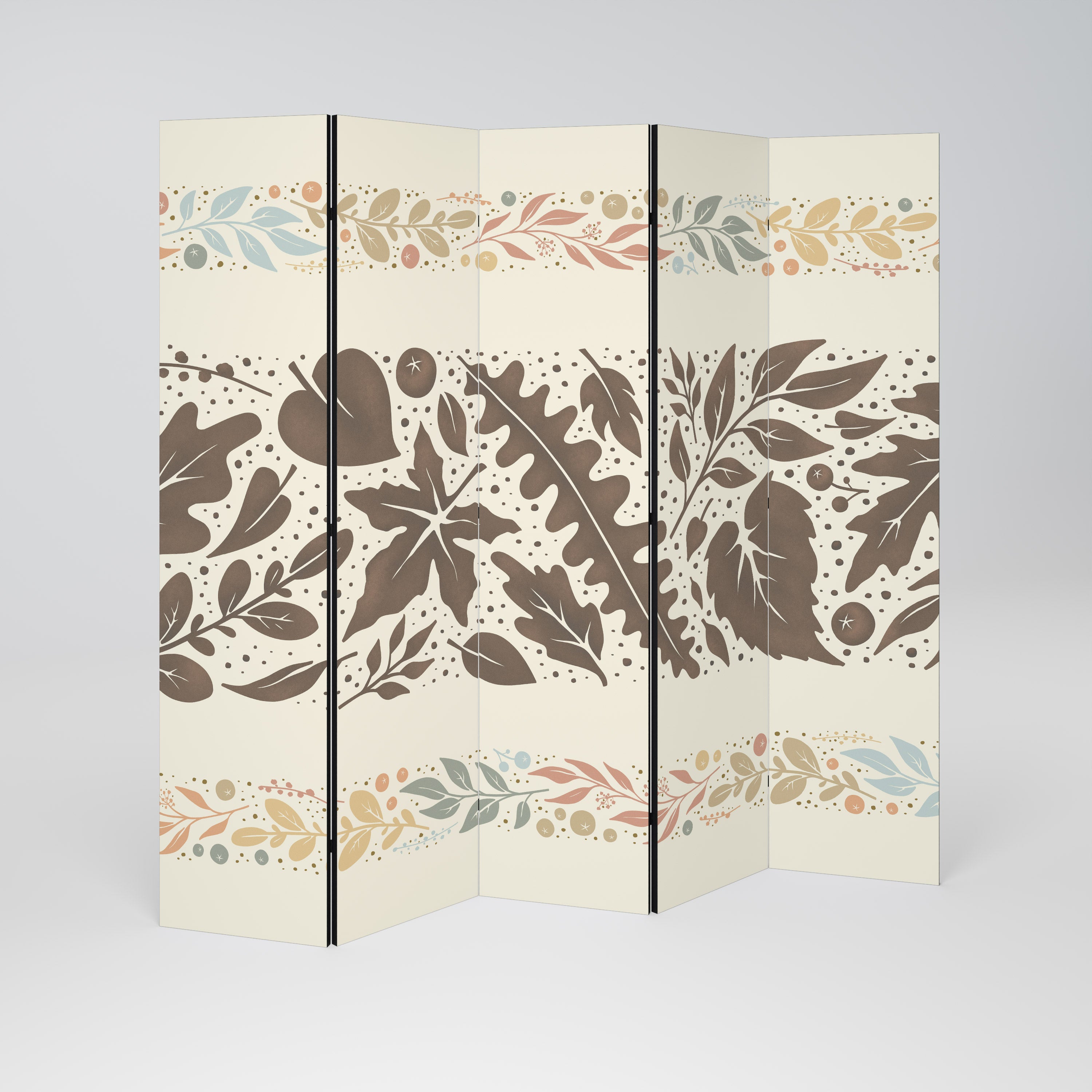 FOLIAGE ROWS Dekorativ rumsavdelare – 5 paneler