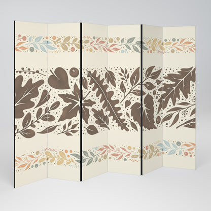FOLIAGE ROWS Decorative 6-Panel Room Divider
