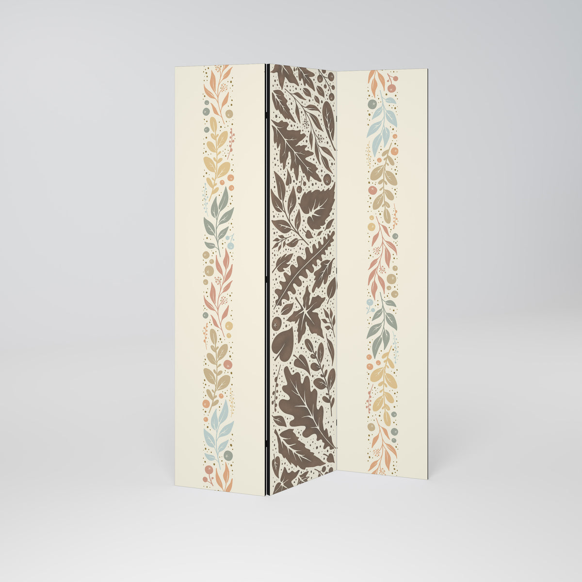 FOLIAGE TALES Dekorativ rumsavdelare – 3 paneler