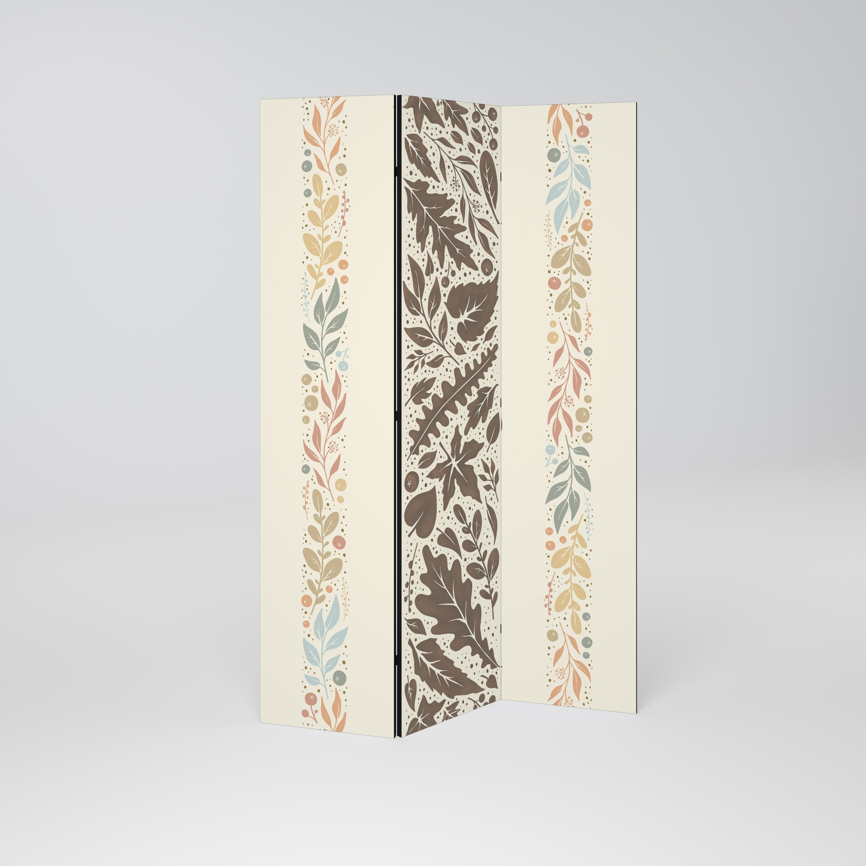 FOLIAGE TALES Dekorativ rumsavdelare med 3 paneler