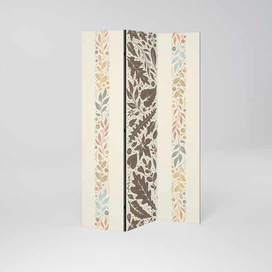FOLIAGE TALES Dekorativ rumsavdelare med 3 paneler