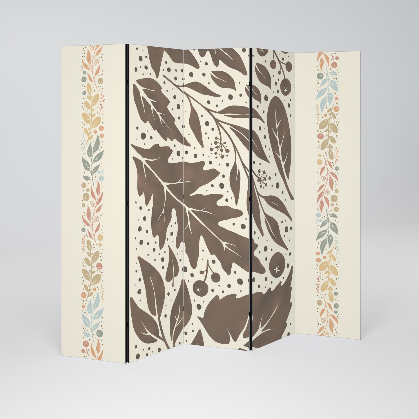 FOLIAGE TALES Dekorativ rumsavdelare – 5 paneler
