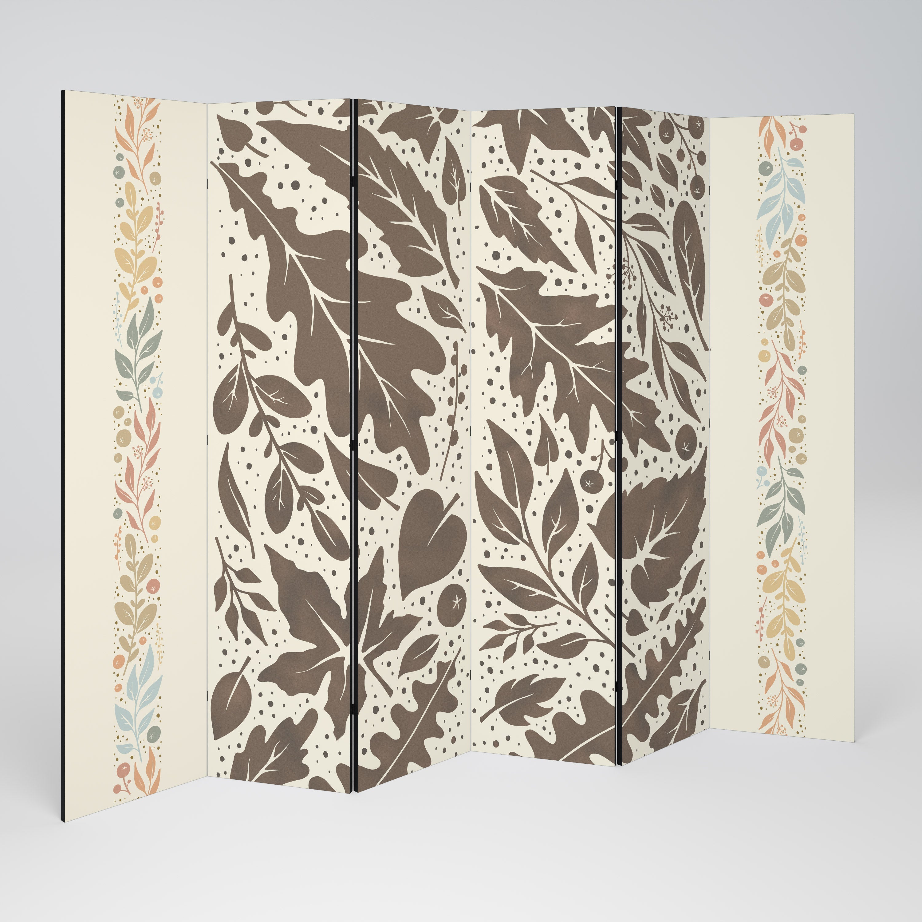 FOLIAGE TALES Dekorativ rumsavdelare med 6 paneler