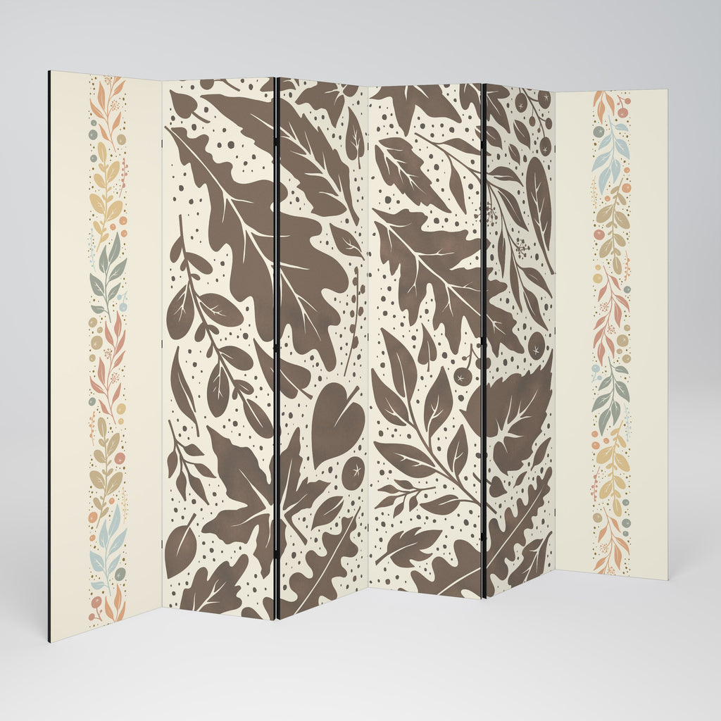 FOLIAGE TALES Dekorativ rumsavdelare med 6 paneler