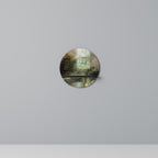 SUNLIT STILLNESS Round Art Shelf In Black Finish