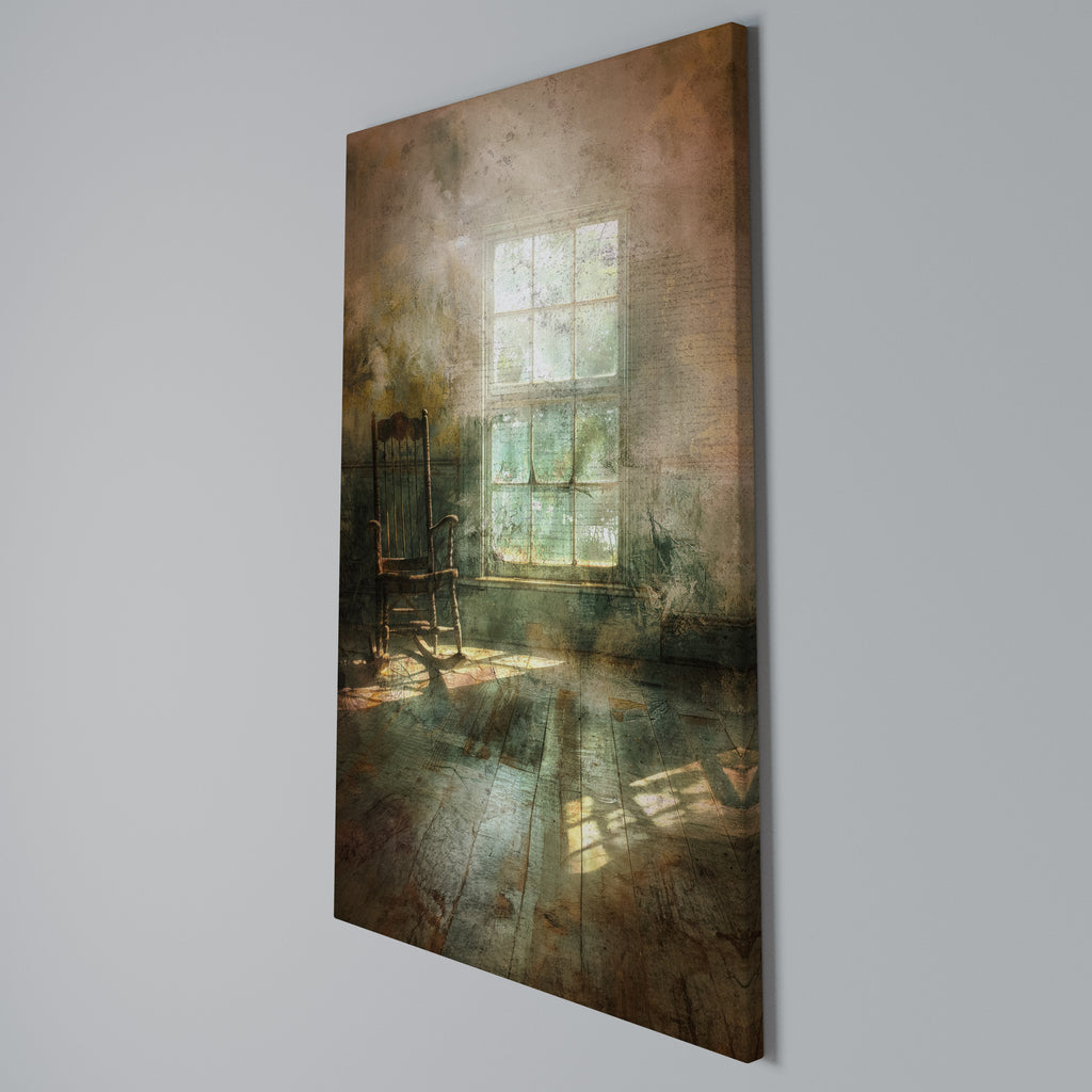 SUNLIT STILLNESS Vertical Canvas Print