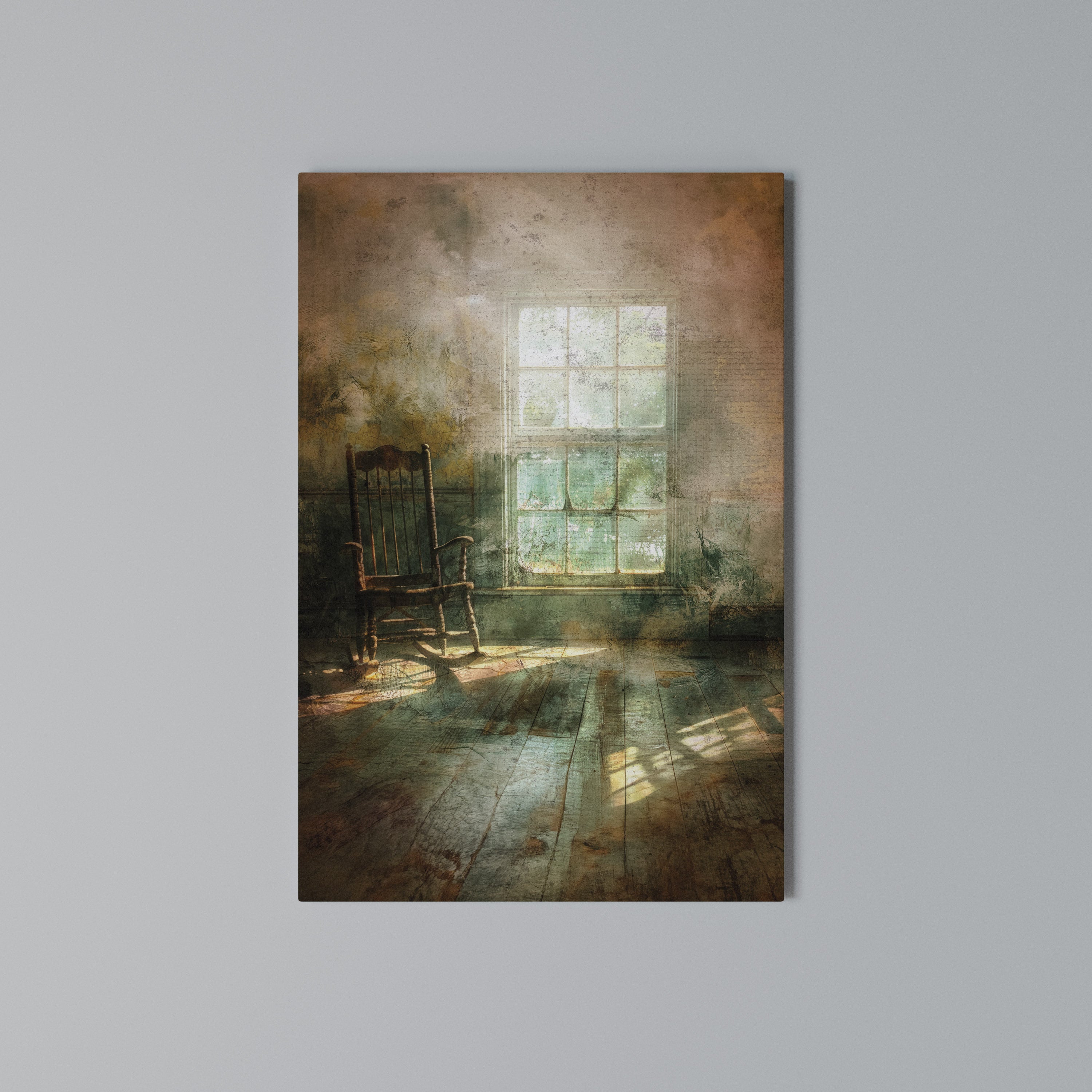SUNLIT STILLNESS Vertical Canvas Print