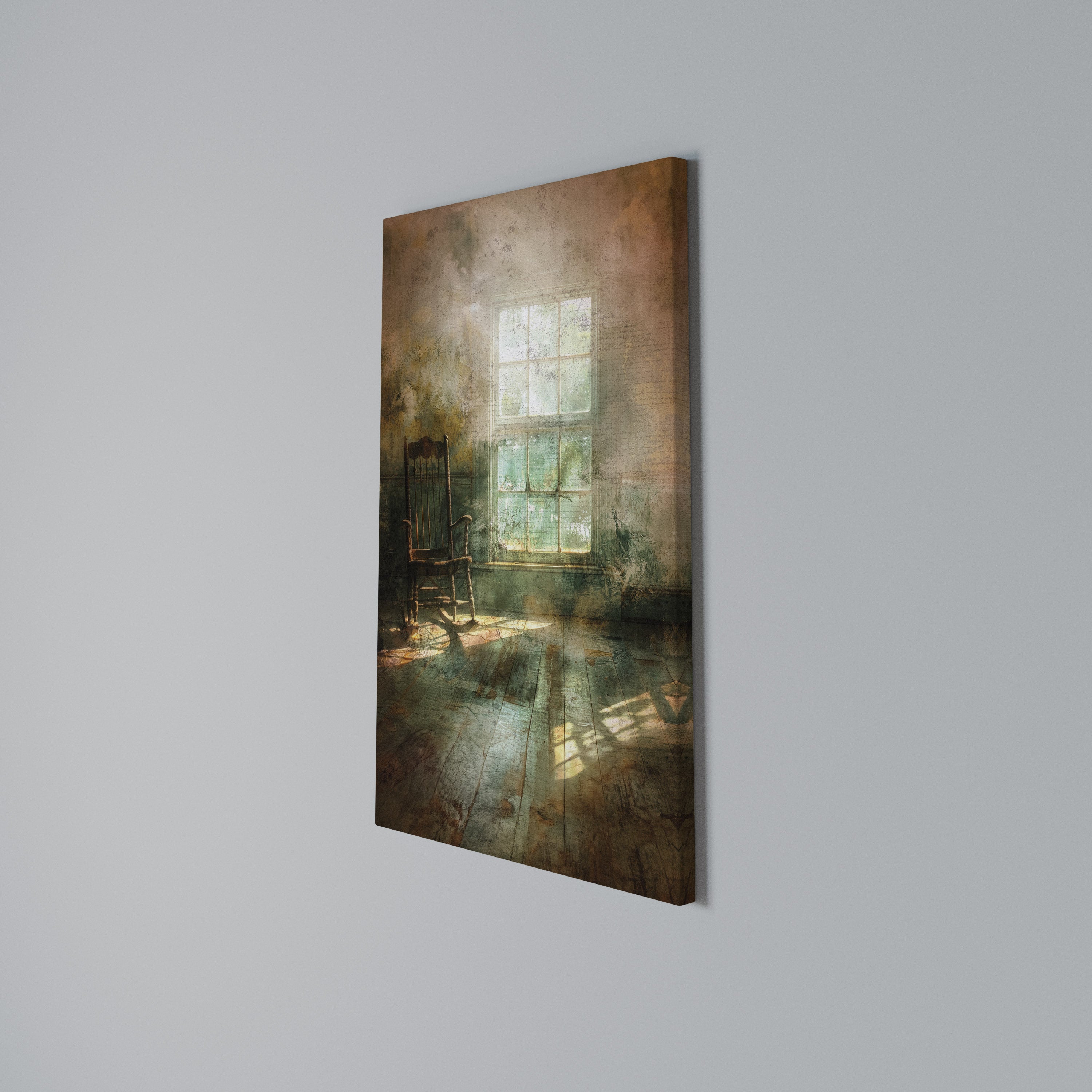 SUNLIT STILLNESS Vertical Canvas Print