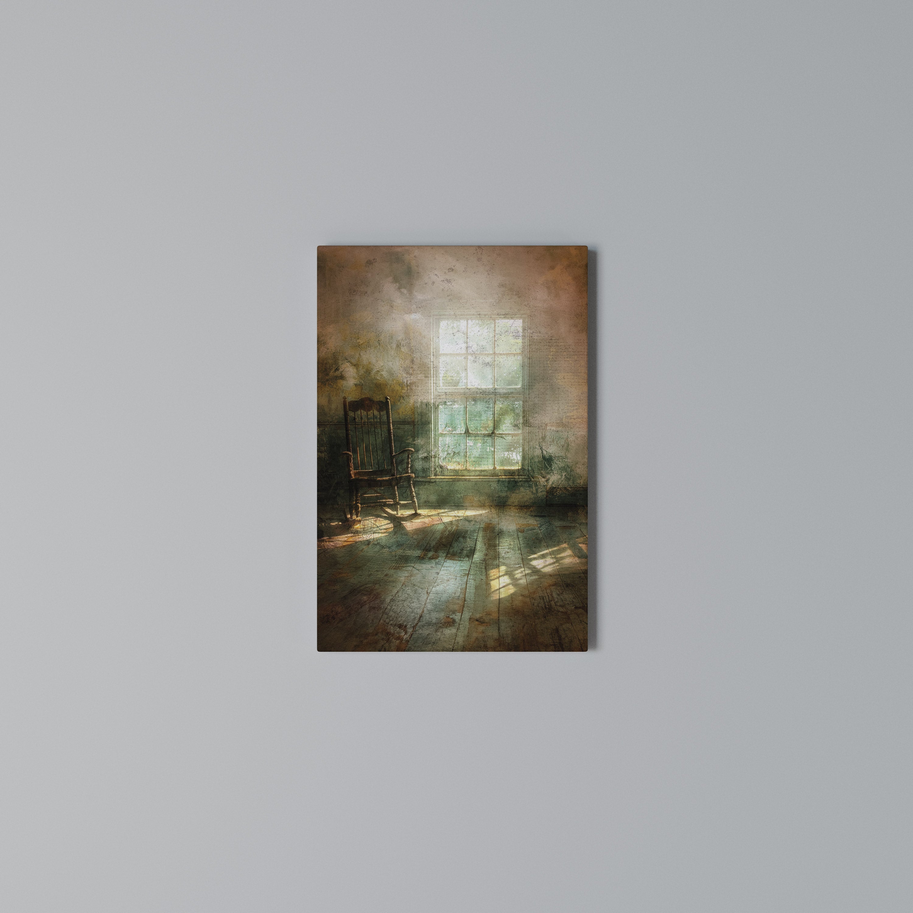 SUNLIT STILLNESS Vertical Canvas Print