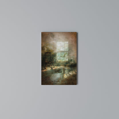 SUNLIT STILLNESS Vertical Canvas Print
