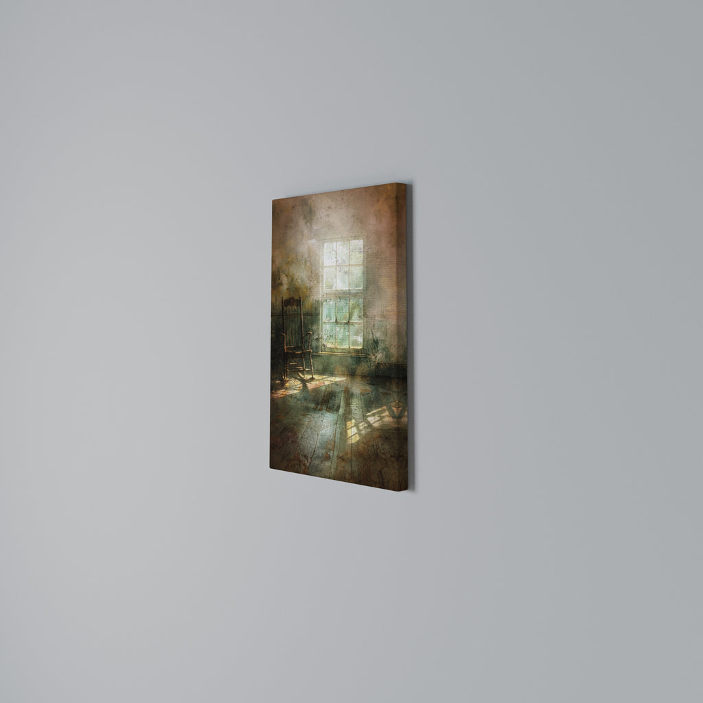 SUNLIT STILLNESS Vertical Canvas Print