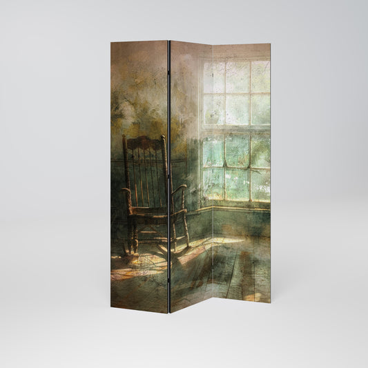 SUNLIT STILLNESS Dekorativ rumsavdelare med 3 paneler