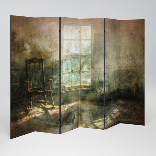 SUNLIT STILLNESS Decorative 6-Panel Room Divider