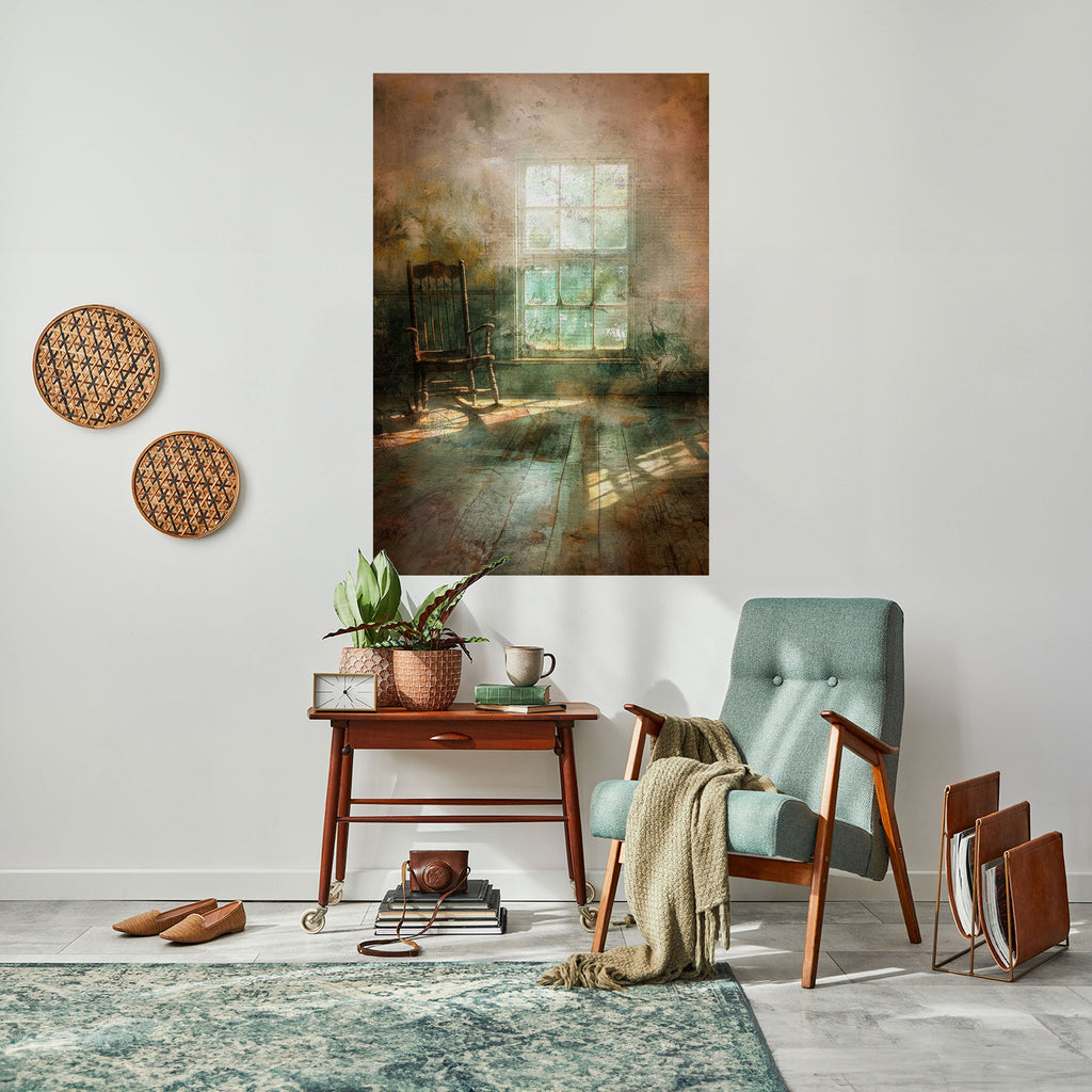 SUNLIT STILLNESS Peel and Stick Vertical Poster