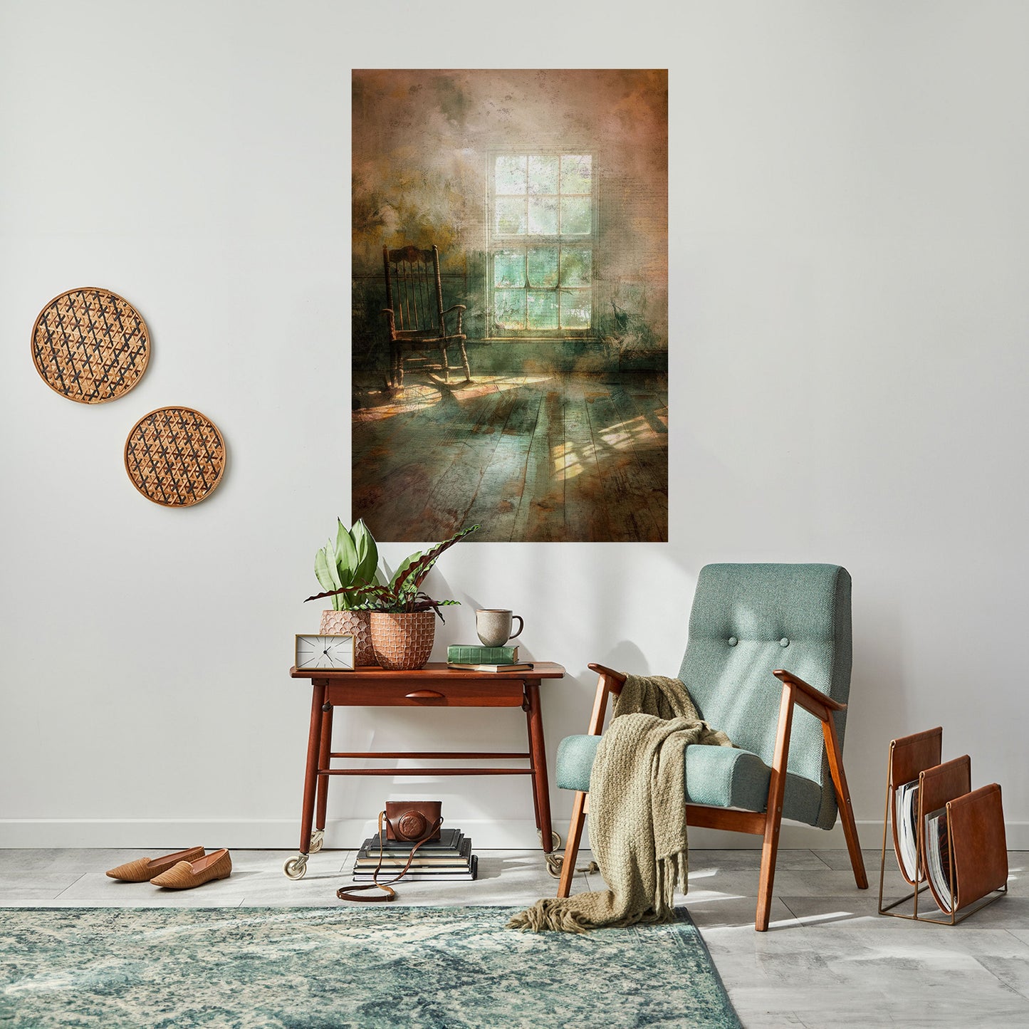SUNLIT STILLNESS Peel and Stick Vertical Poster