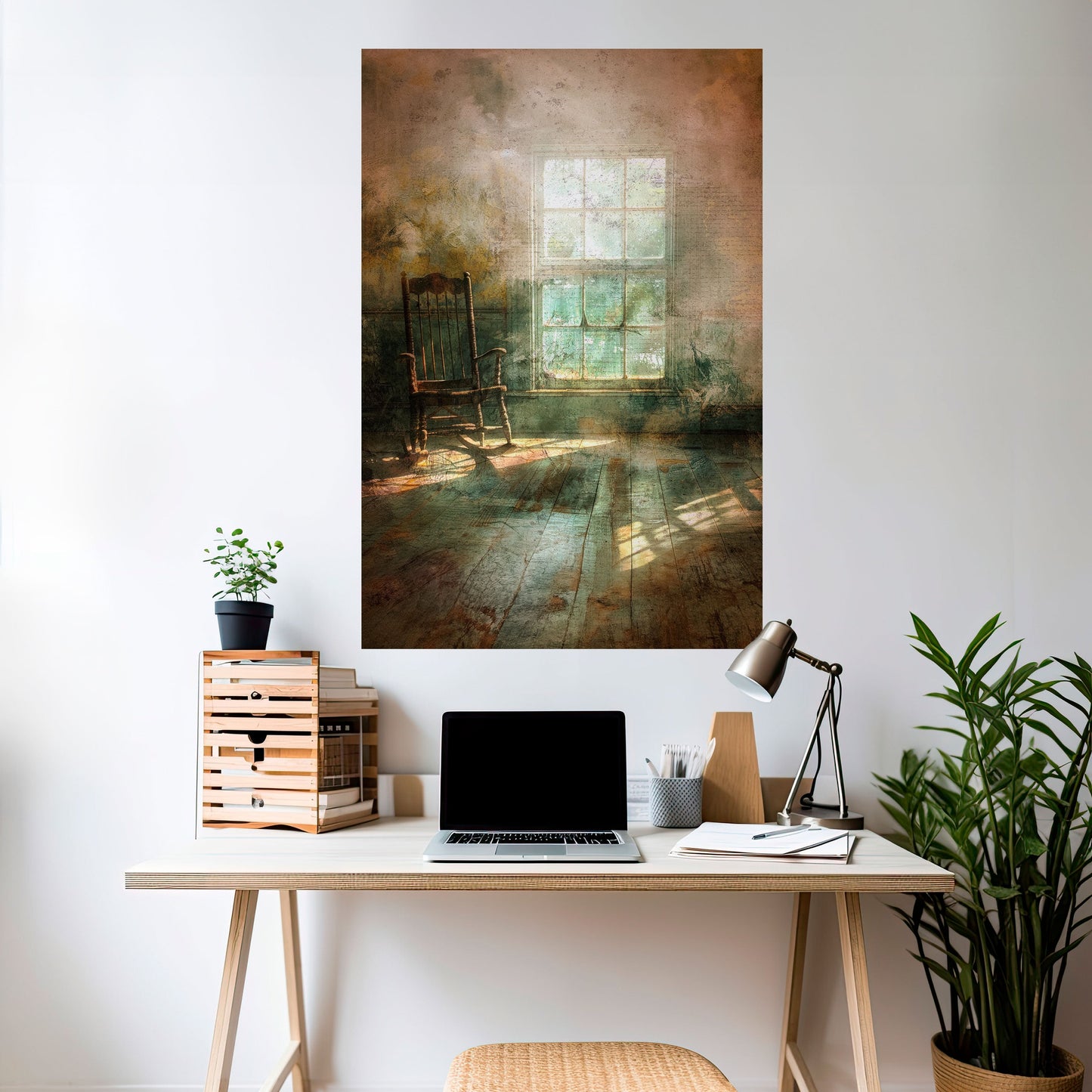 SUNLIT STILLNESS Peel and Stick Vertical Poster