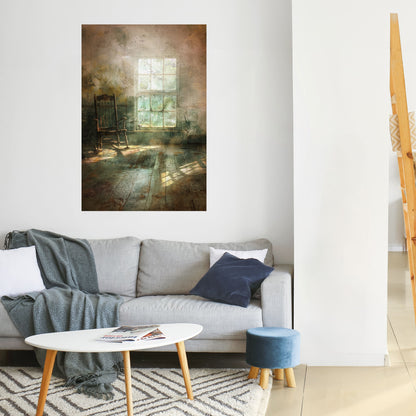 SUNLIT STILLNESS Peel and Stick Vertical Poster