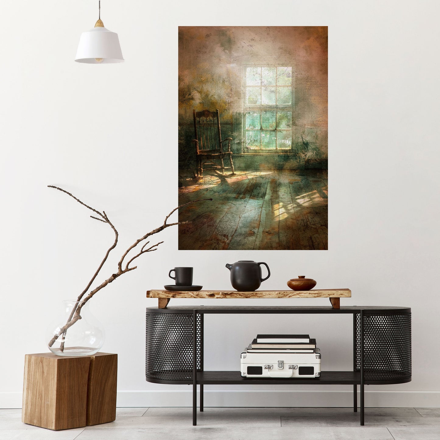 SUNLIT STILLNESS Peel and Stick Vertical Poster