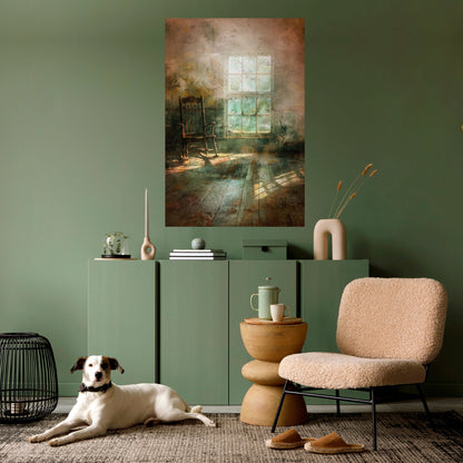 SUNLIT STILLNESS Peel and Stick Vertical Poster