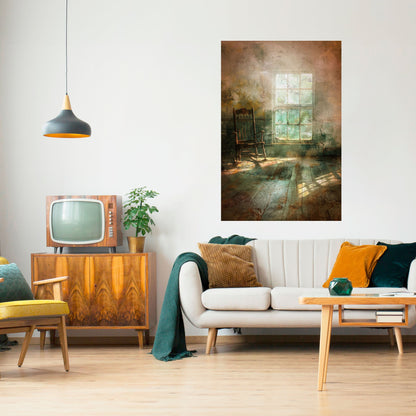SUNLIT STILLNESS Peel and Stick Vertical Poster