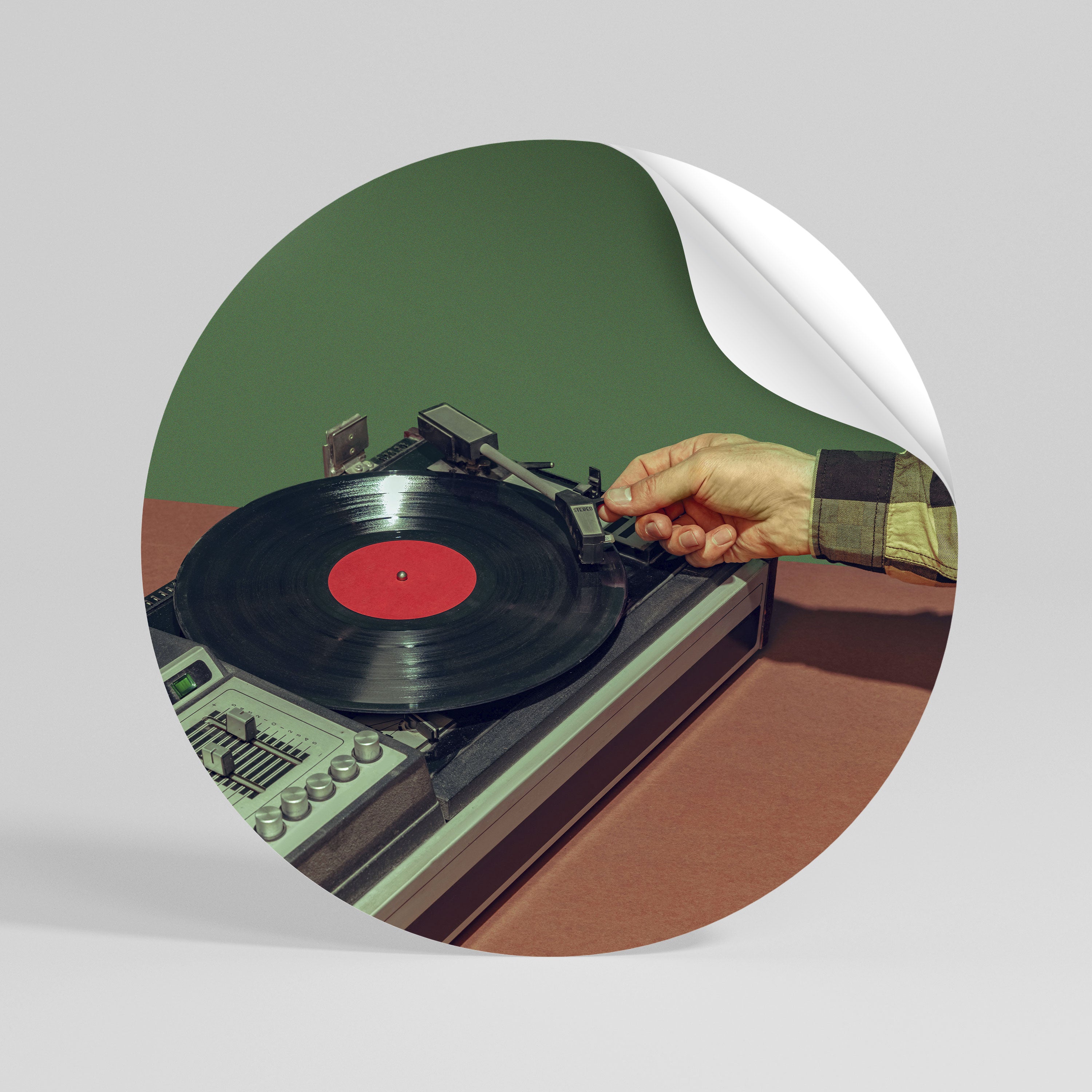 UNIQUE SOUNDS Rund väggdekal