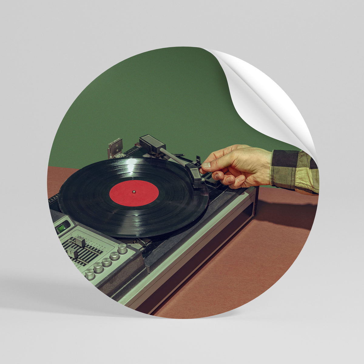 UNIQUE SOUNDS Rund väggdekal