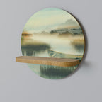 MORNING BY THE LAKE Art Shelf