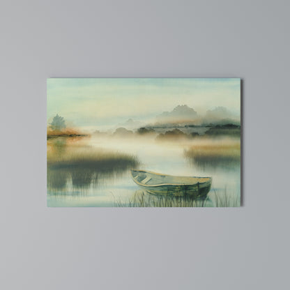 MORNING BY THE LAKE Horizontal Canvas Print