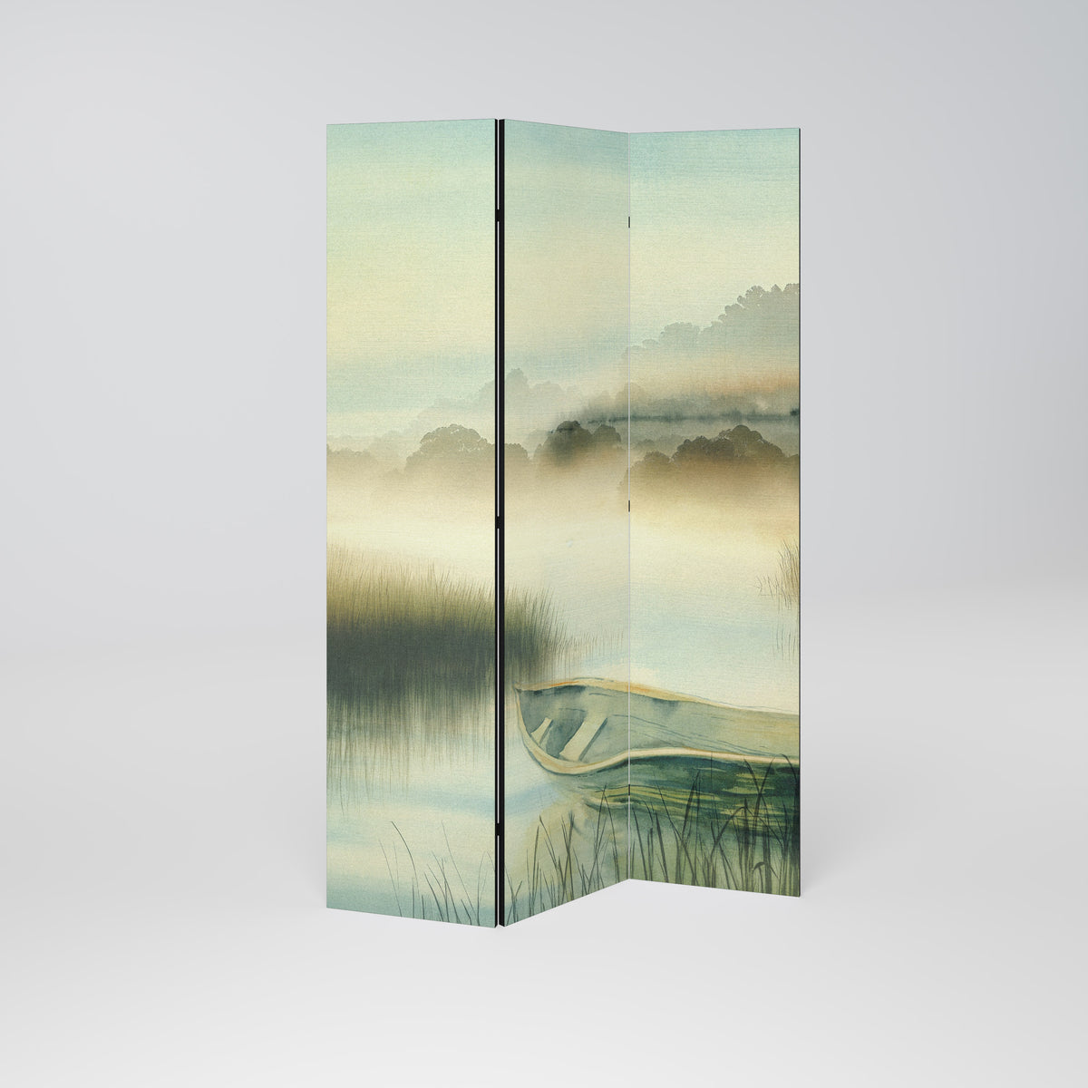 MORNING BY THE LAKE 3-Panel Room Divider