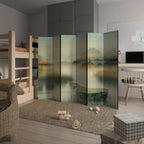 MORNING BY THE LAKE Rumsavdelare 6 paneler