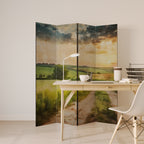 SUNSET PATH 4-Panel Room Divider