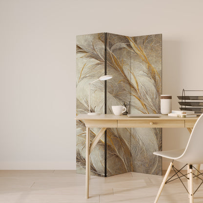 SOFT PLUMAGE Decorative 3-Panel Room Divider