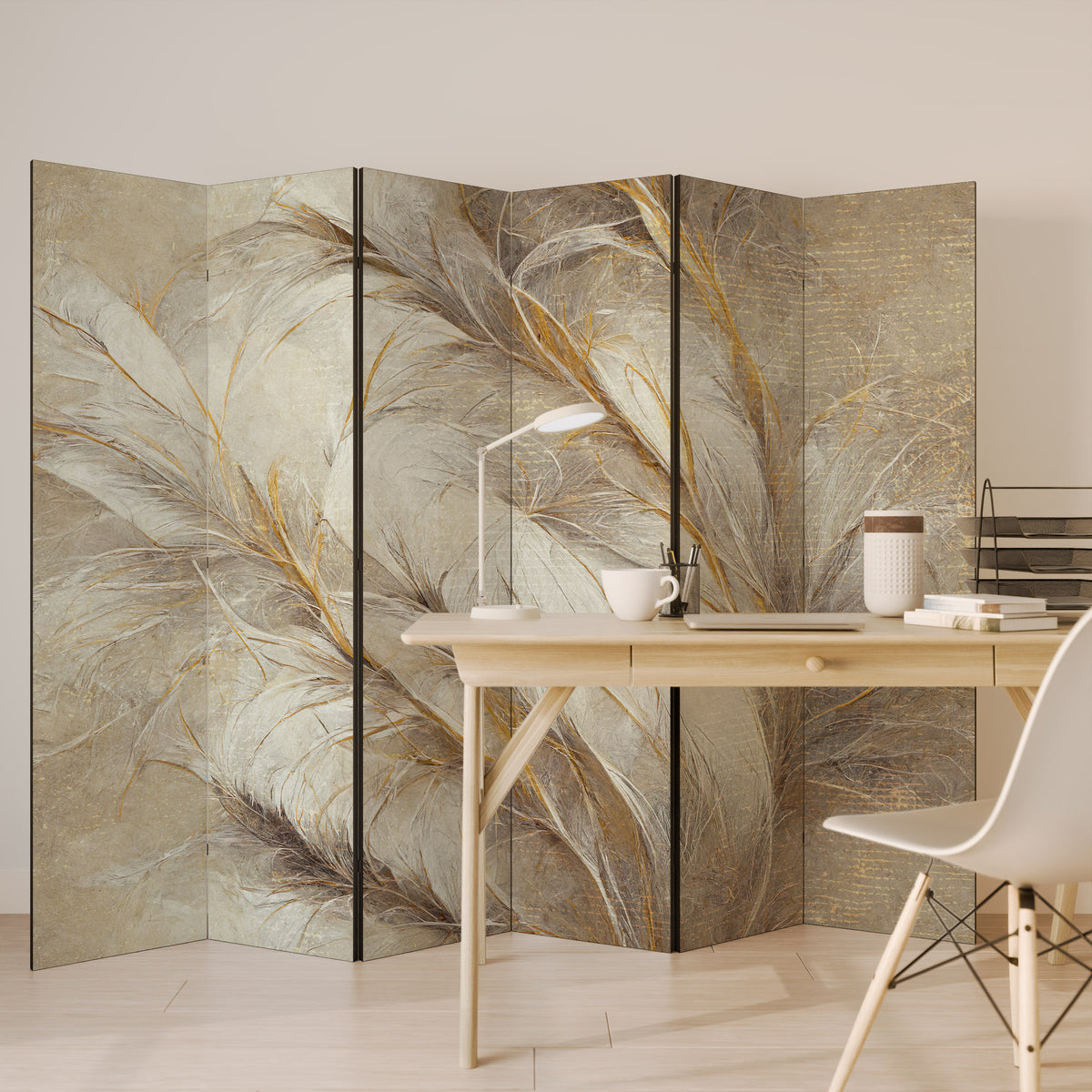 SOFT PLUMAGE Rumsavdelare 6 paneler