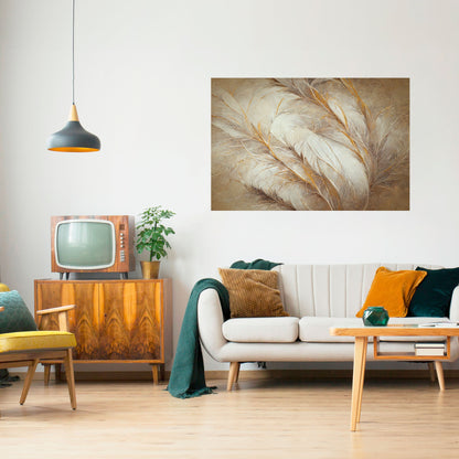SOFT PLUMAGE Peel and Stick Horizontal Poster