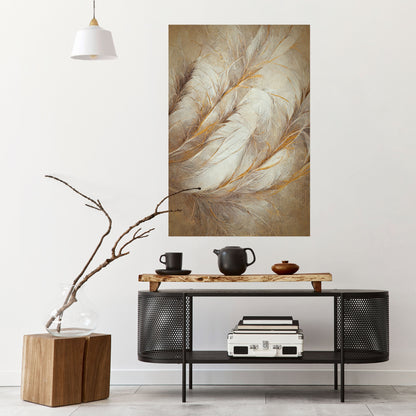 SOFT PLUMAGE Peel and Stick Vertical Poster