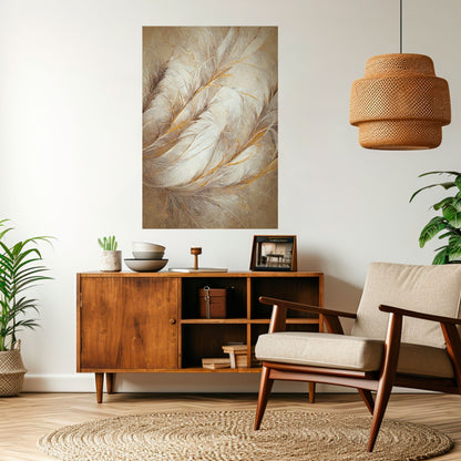 SOFT PLUMAGE Peel and Stick Vertical Poster