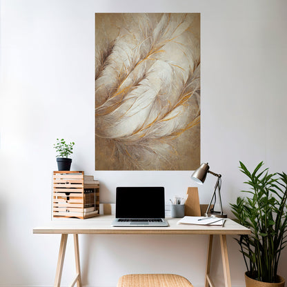 SOFT PLUMAGE Peel and Stick Vertical Poster