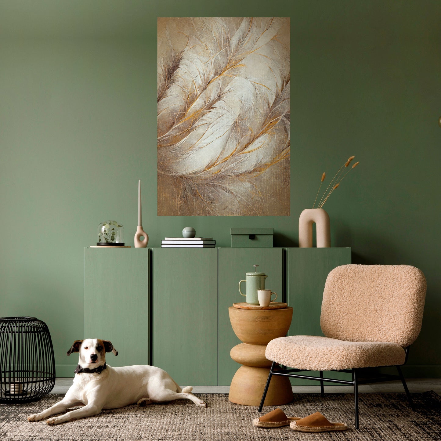 SOFT PLUMAGE Peel and Stick Vertical Poster