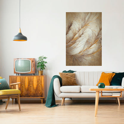 SOFT PLUMAGE Peel and Stick Vertical Poster