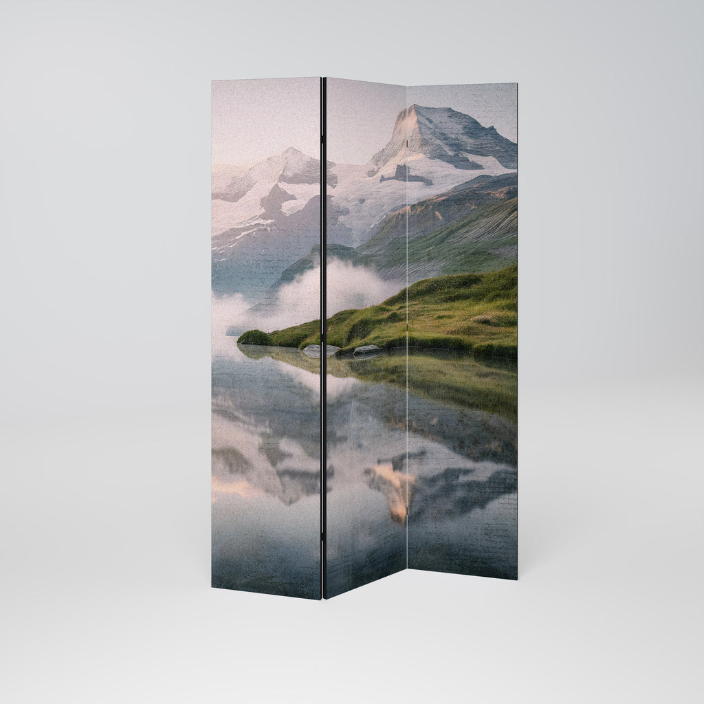 FOGGY HORIZON Dekorativ rumsavdelare med 3 paneler