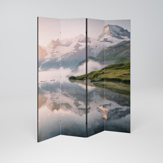 FOGGY HORIZON Dekorativ rumsavdelare med 4 paneler