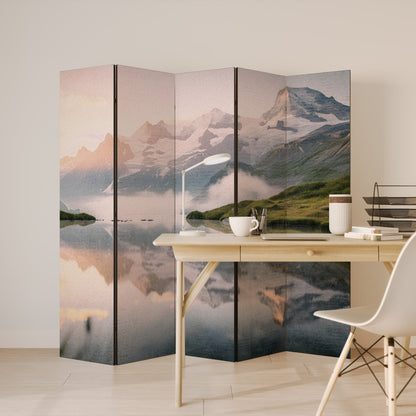 FOGGY HORIZON Decorative 5-Panel Room Divider