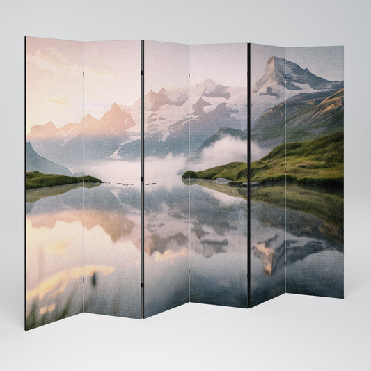 FOGGY HORIZON Decorative 6-Panel Room Divider