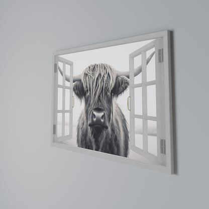 WILDLY WINDOWED VIEWS Horizontal Canvas Print