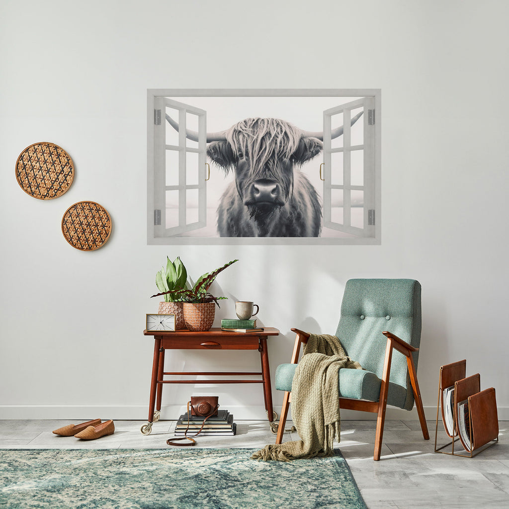 VILDA FÖNSTERUTSIKTER Dra av och klistra horisontell poster