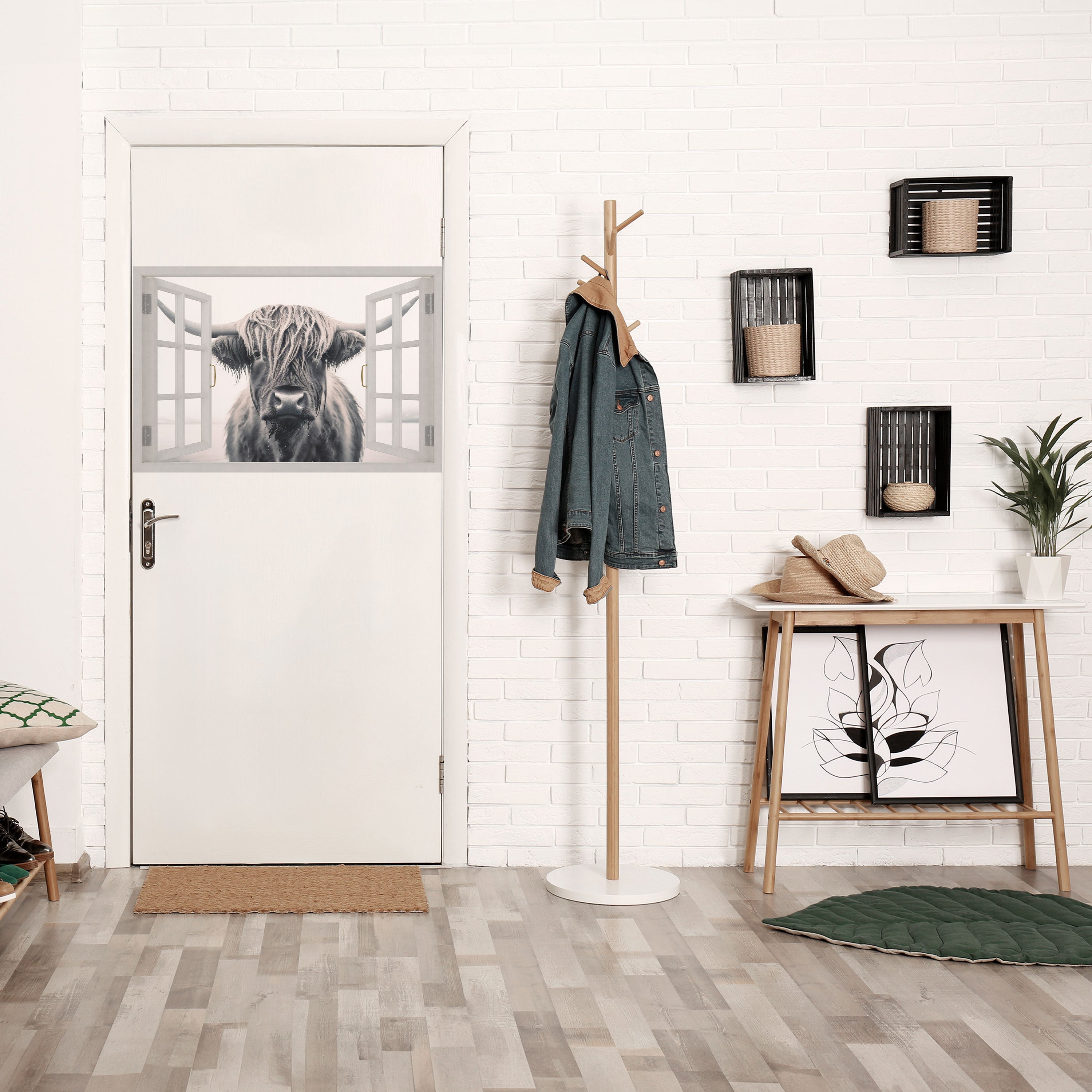 VILDA FÖNSTERUTSIKTER Dra av och klistra horisontell poster