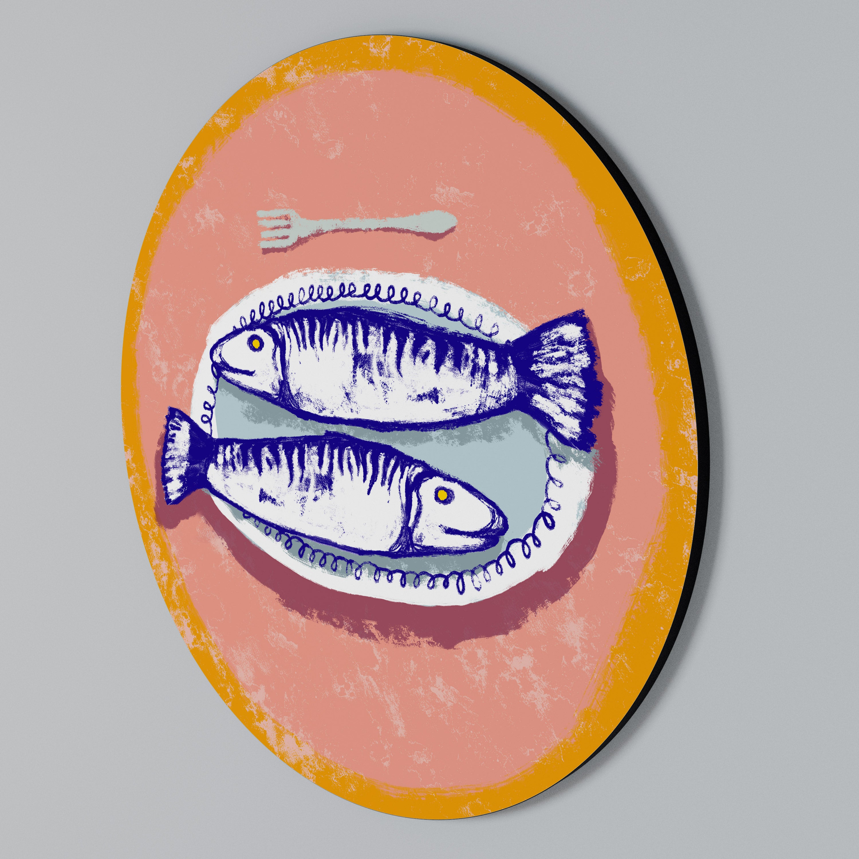 ENJOY YOUR MEAL Rund väggdekor