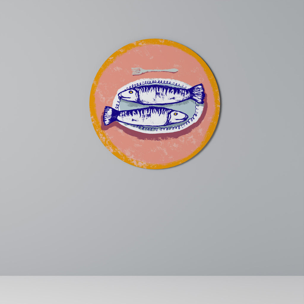 NJUT AV DIN MÅLTID Rund väggdekoration